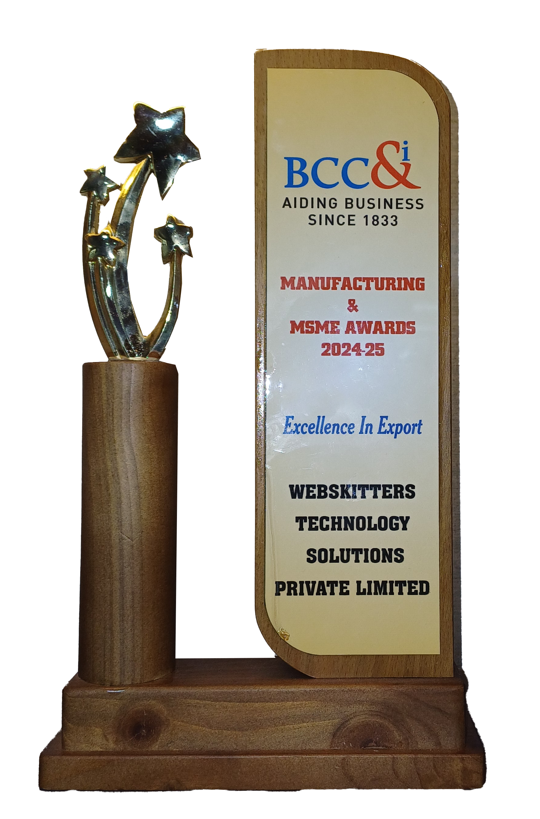In March 2025, we earned the BCC&i MSME Award 2025 in Excellence in Export