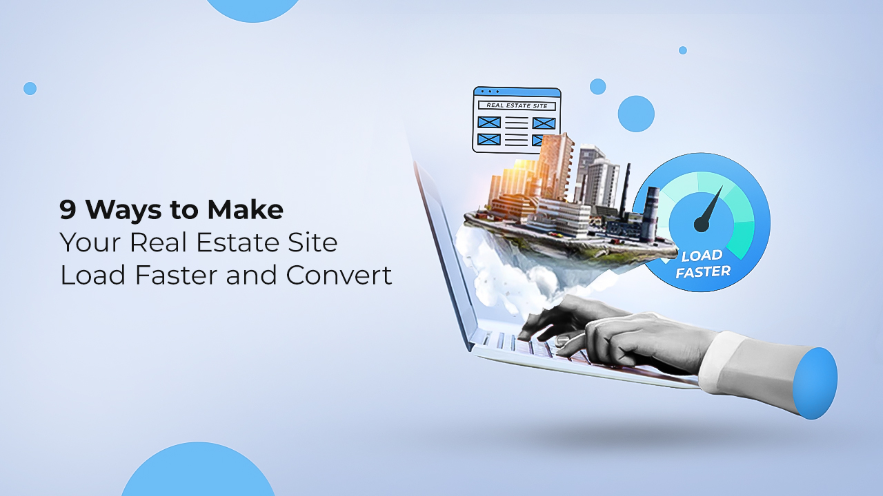 An illustration of how a real estate website loading time increases the rate of conversion.