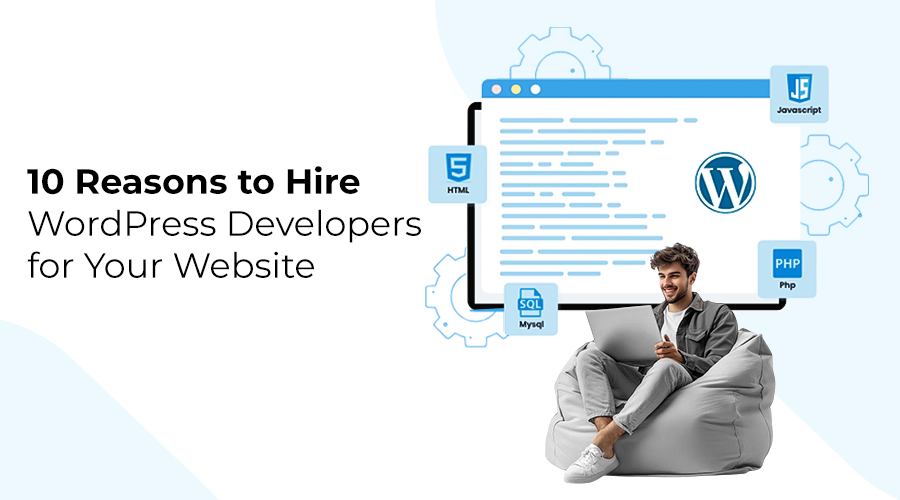Professional WordPress developer coding a custom website design