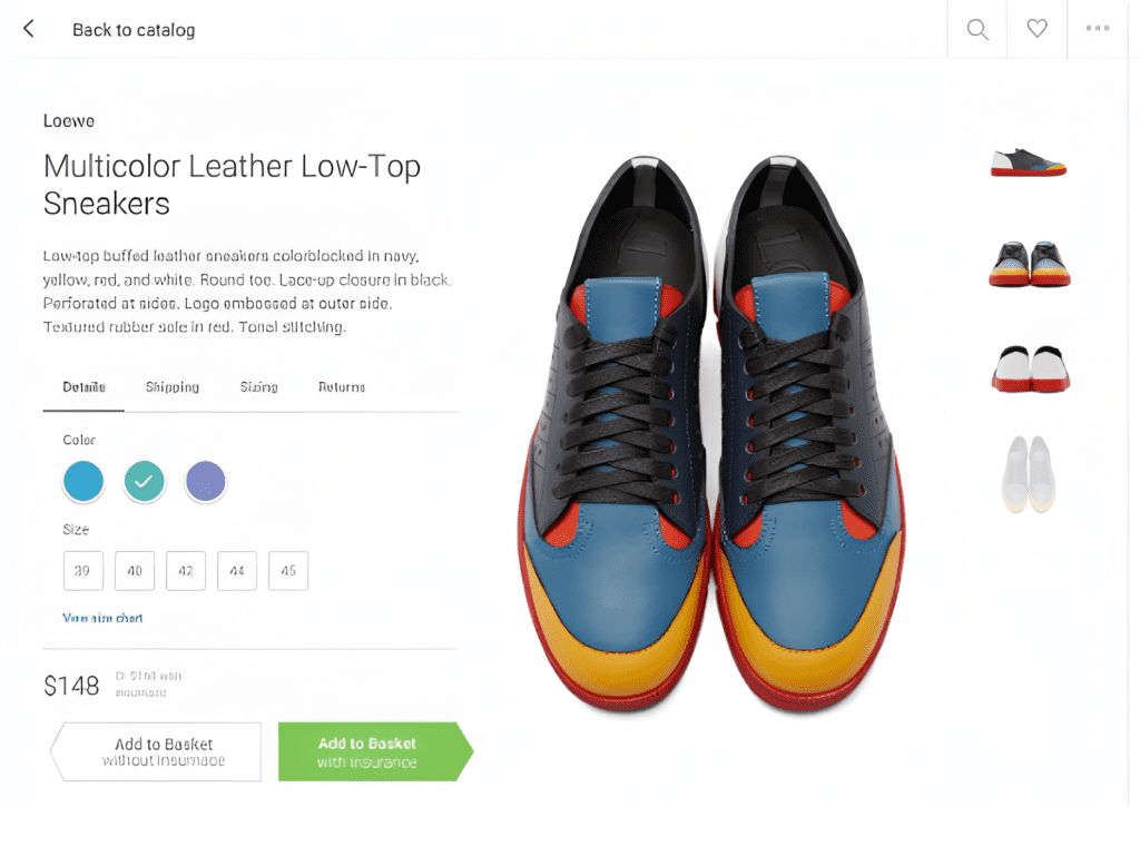 The image of one of the dark patterns of Ecommerce where it is showing,look closely, the green button saying "Add to basket with insurance" is much more prominent than the white button displaying "Add to basket without insurance". So, if you don't pay enough attention, you'll end up buying the product with insurance, even against your will. This is how some e-commerce sites dupe their consumers by sheer manipulation.