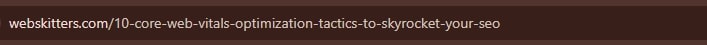 Example of correct or proper url slug