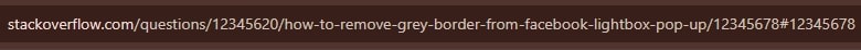 Example of improper url slug