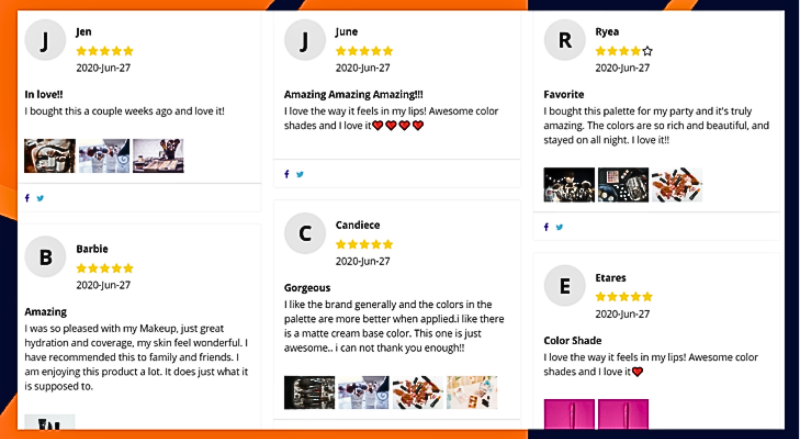 Highlighting top-rated reviews on product pages on shopify
