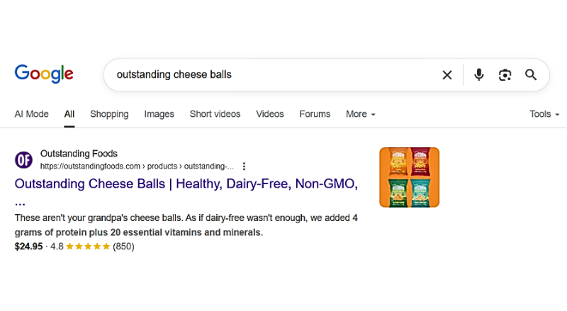 Image showcasing how Enabling Rich Snippets in Search Results improves overall visibility