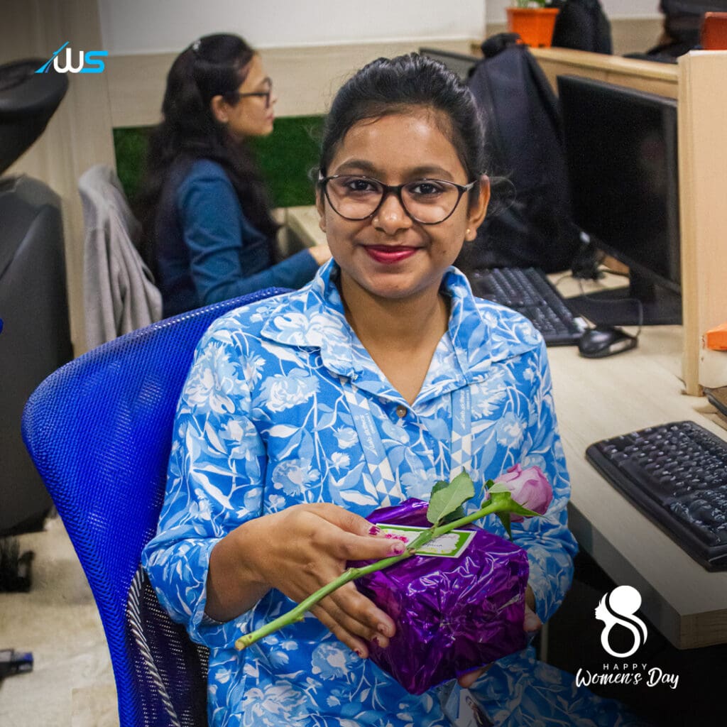 happy women's day 2026 celebration at webskitters CMMI 3 Company photo