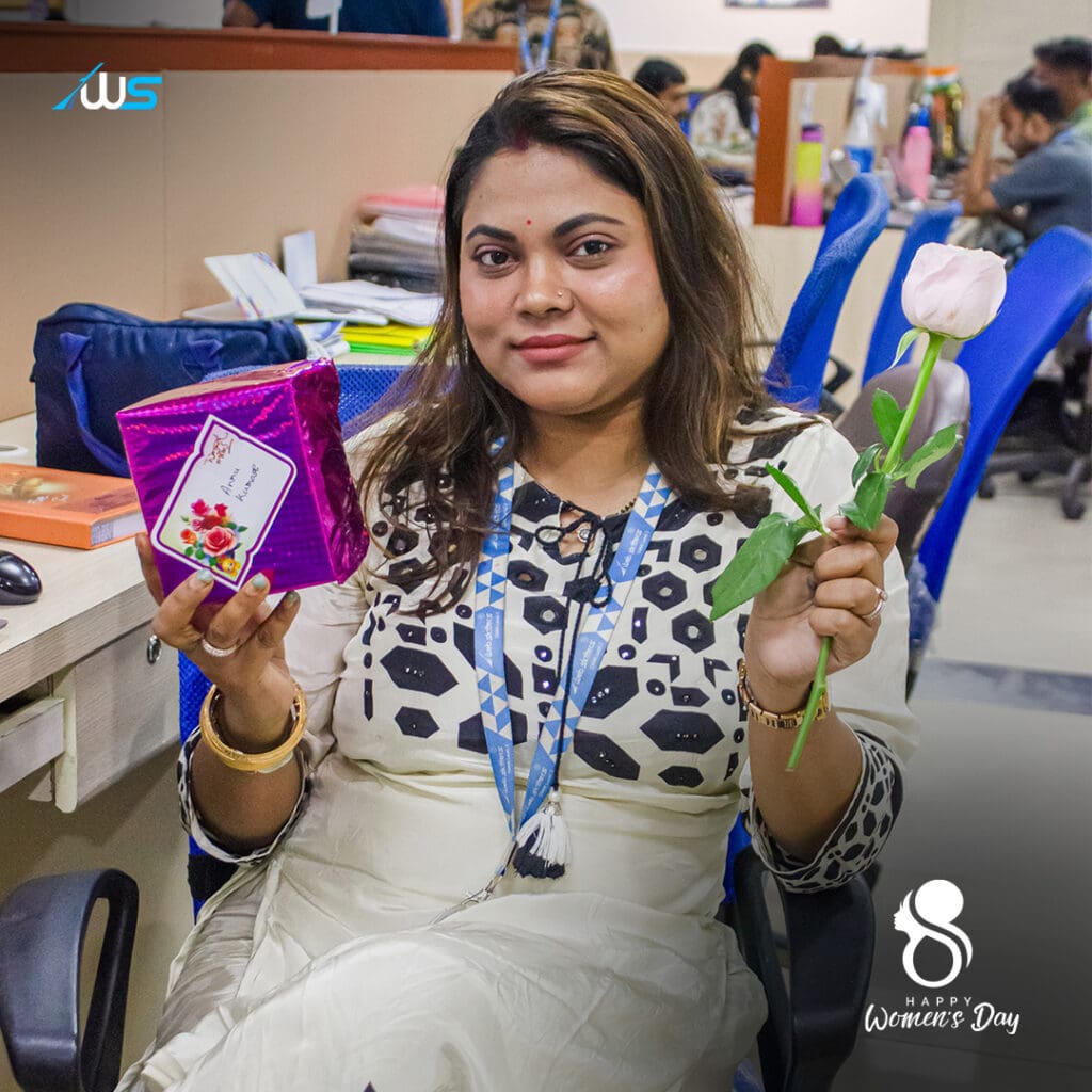 happy women's day 2026 celebration at webskitters CMMI 3 Company photo