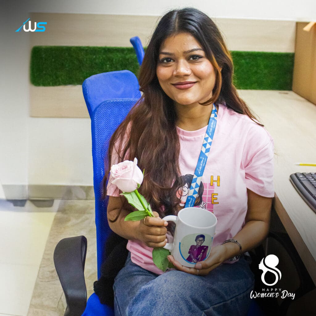 happy women's day 2026 celebration at webskitters CMMI 3 Company photo